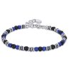 Bracciale uomo Luca Barra con pietre BA1277