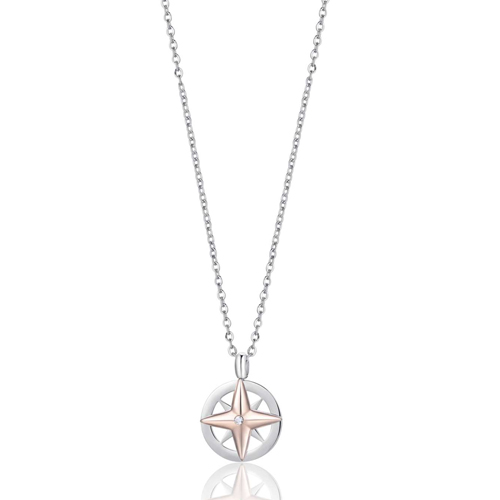 Collana-uomo-Luca-Barra-con-Rosa-Dei-Venti-CA435 Collana uomo Luca Barra con Rosa Dei Venti CA435