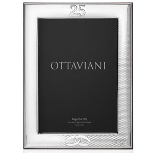 Cornice in argento laminato Ottaviani Nozze d’argento 13x18 5014A