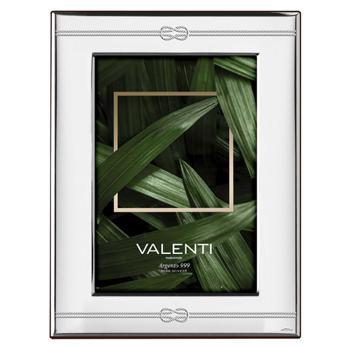Cornice-in-argento-laminato-Valenti-con-Nodo-18x24-52093-5L Cornice in argento laminato Valenti con Nodo 18x24 52093-5L