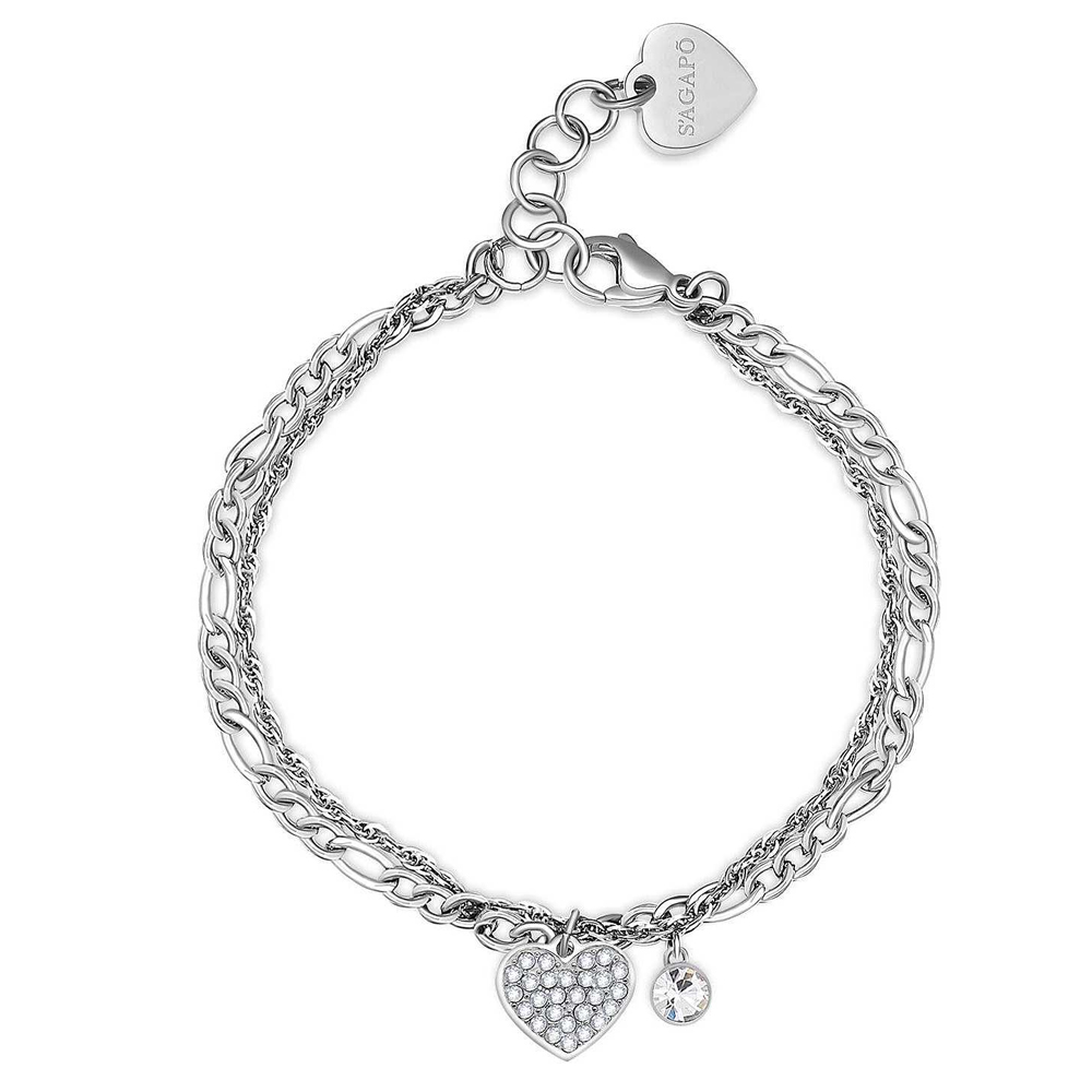 Bracciale-donna-S'agapo'-con-Cuore-linea-Aurora-SAR28 Bracciale donna S’agapo’ con Cuore linea Aurora SAR28