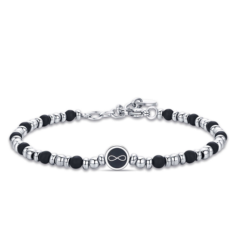 Bracciale-uomo-Luca-Barra-con-Infinito-BA1284 Bracciale uomo Luca Barra con Infinito BA1284