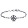 Bracciale uomo S’agapo’ con Rosa dei Venti linea Charisma SHS15