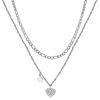 Collana donna S’agapo’ con Cuore e Stella linea Aurora SAR24