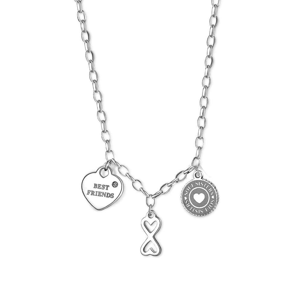 Collana-donna-S'agapo'-con-Infinito-e-Cuore-linea-Happy-SHAR06 Collana donna S’agapo’ con Infinito e Cuore linea Happy SHAR06