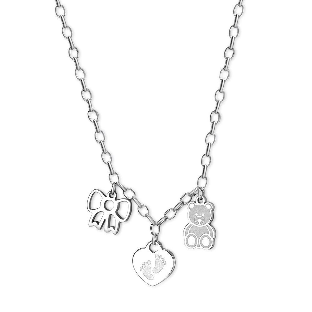 Collana-donna-S'agapo'-con-Orsacchiotto-e-Fiocco-linea-Happy-SHAR05 Collana donna S’agapo’ con Orsacchiotto e Fiocco linea Happy SHAR05