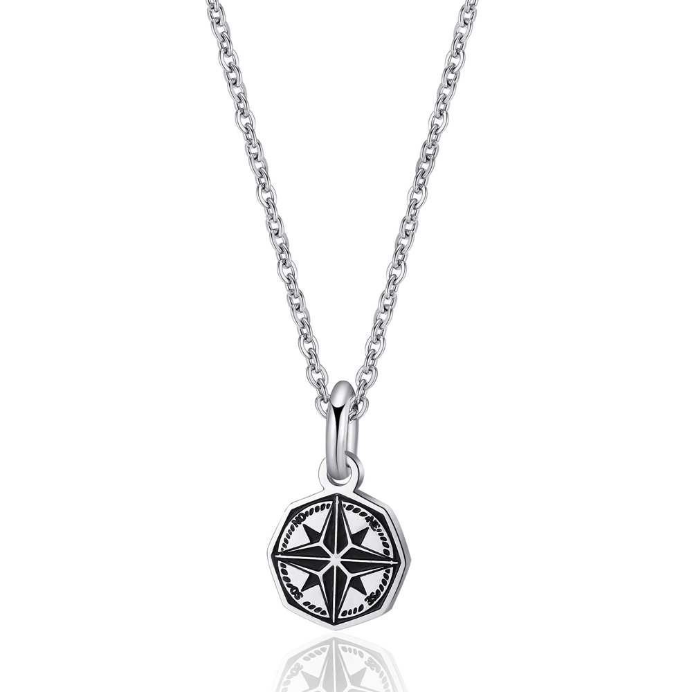 Collana-uomo-S'agapo'-con-Rosa-Dei-Venti-linea-Charisma-SHS05 Collana uomo S’agapo’ con Rosa Dei Venti linea Charisma SHS05