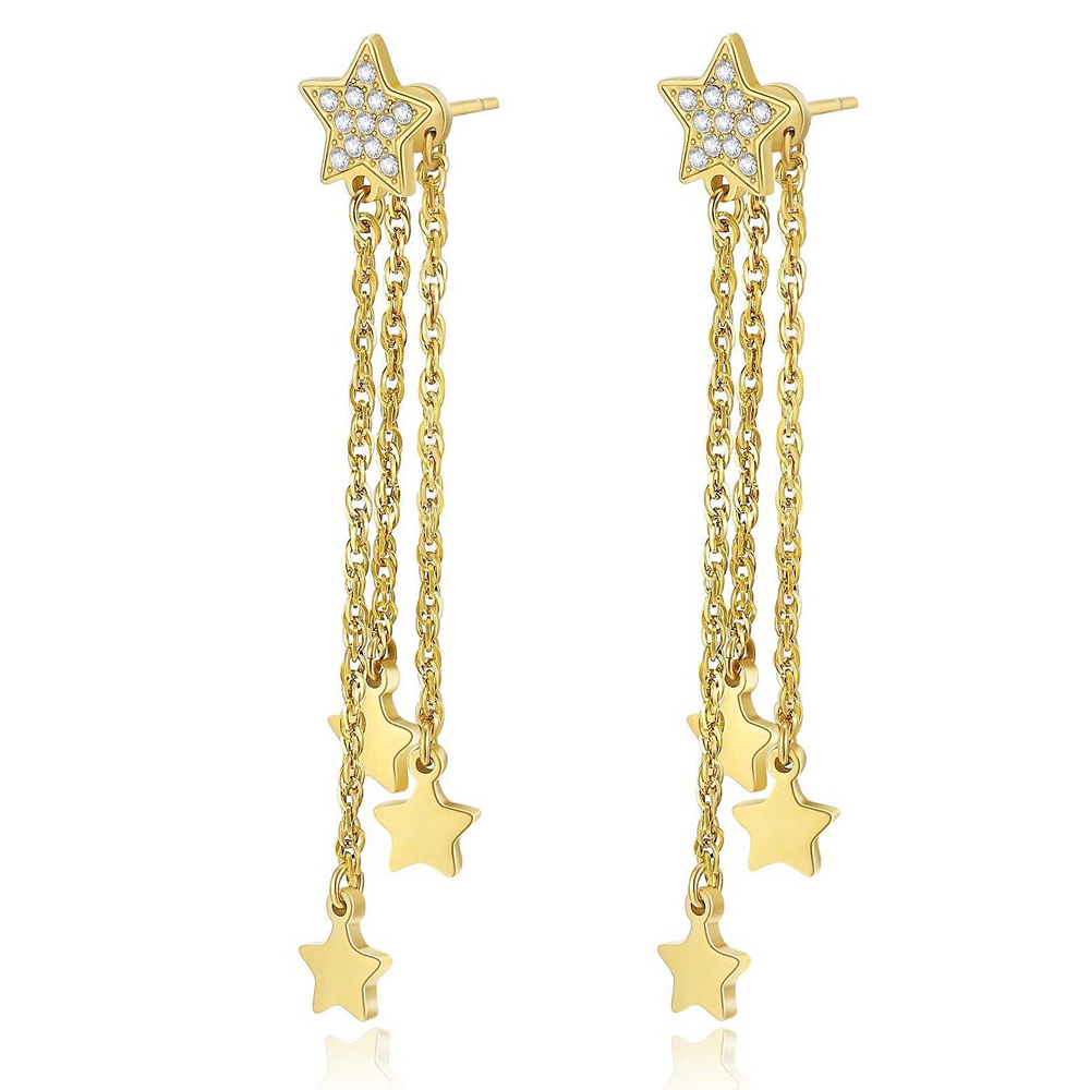Orecchini-pendenti-donna-S'agapo'-con-Stelle-linea-Aurora-SAR35 Orecchini pendenti donna S’agapo’ con Stelle linea Aurora SAR35