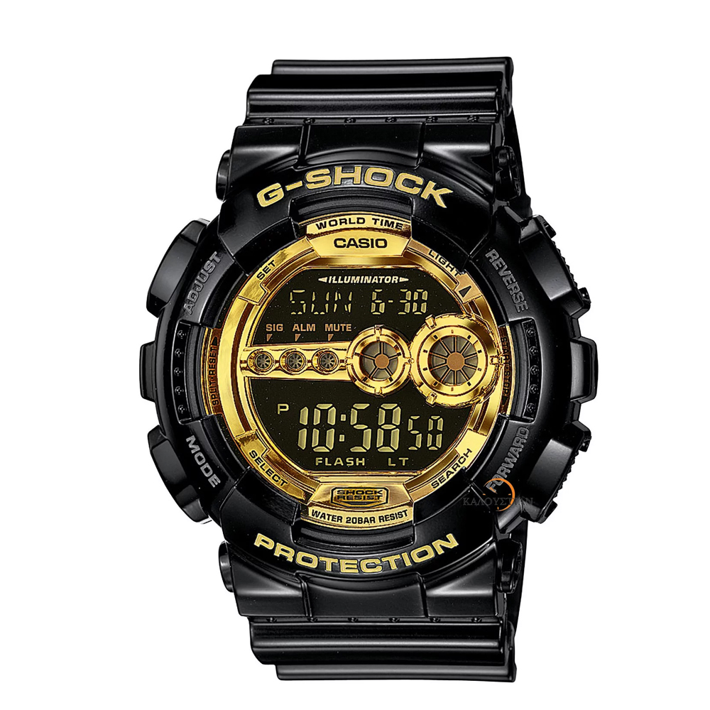Orologio-uomo-multifunzione-Casio-G-SCHOK-GD-100GB-1E Orologio uomo multifunzione Casio G-SCHOK GD-100GB-1E