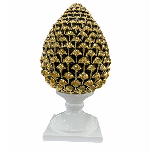 Pigna-in-resina-DorataValenti&co-R17310-3ORO Pigna in resina DorataValenti&co R17310-3ORO