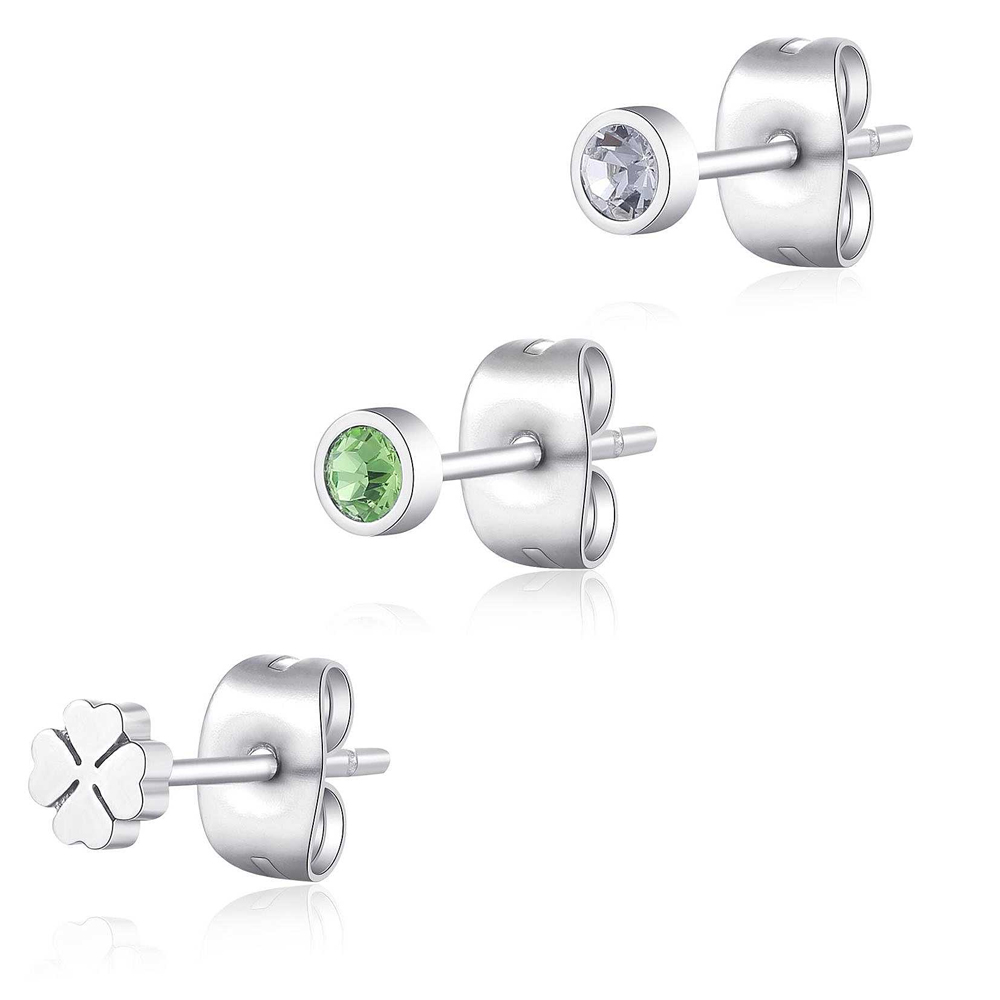 Set-di-Tre-Orecchini-donna-S'agapo'-linea-Click-SCK162 Set di Tre Orecchini donna S’agapo’ linea Click SCK162