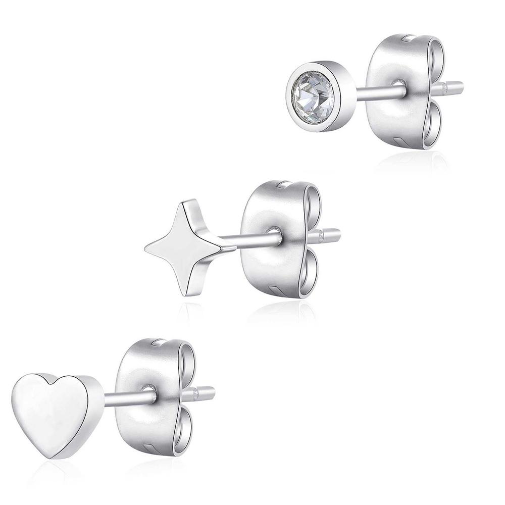 Set-di-Tre-Orecchini-donna-S'agapo'-linea-Click-SCK163 Set di Tre Orecchini donna S’agapo’ linea Click SCK163