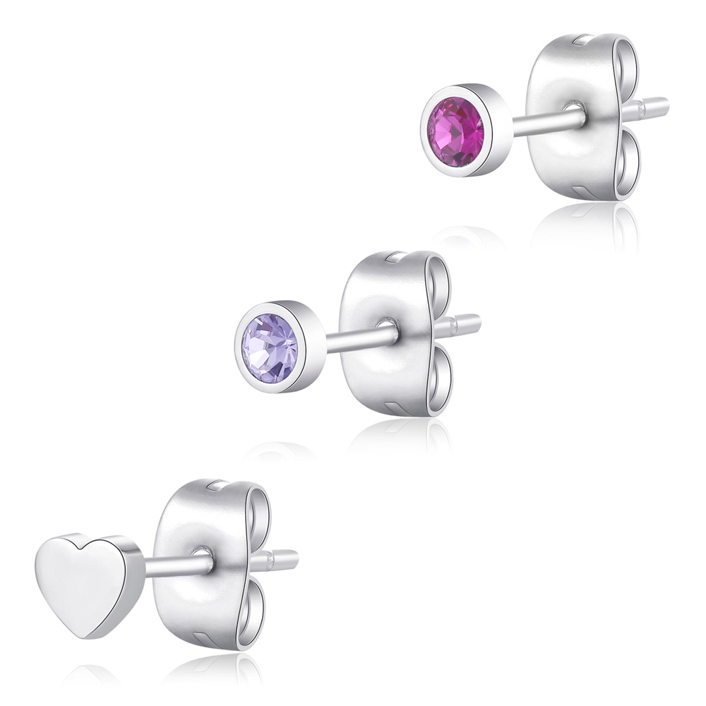 Set-di-Tre-Orecchini-donna-S'agapo'-linea-Click-SCK164 Set di Tre Orecchini donna S’agapo’ linea Click SCK164