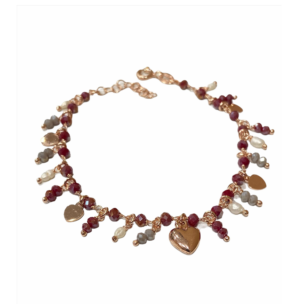 Bracciale-donna-NB-Gioielli-con-Cuori-BRNBCRR Bracciale donna NB Gioielli con Cuori BRNBCRR
