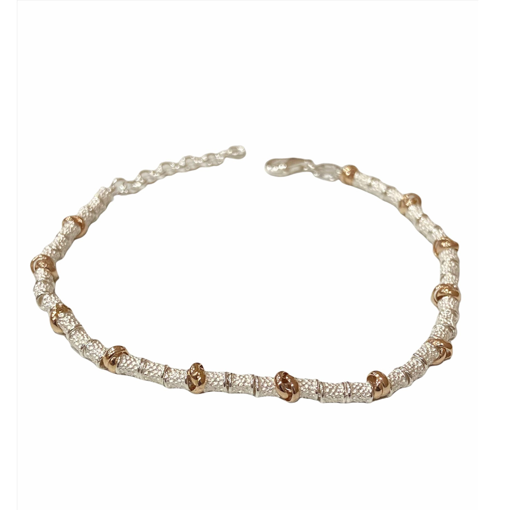 Bracciale-donna-bicolore-NB-Gioielli-BRNBCAN Bracciale donna bicolore NB Gioielli BRNBCAN