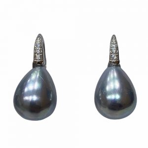 Orecchini donna con Perla Grigia NB Gioielli ORNB35
