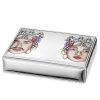 Scatola portagioielli in argento laminato Valenti con Teste di Moro TM010-2COL