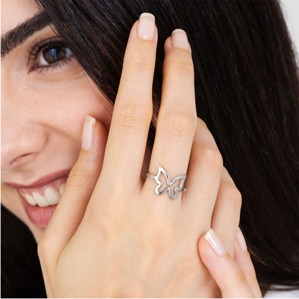 Anello-donna-Luca-Barra-con-Farfalla-ANK311 Anello donna Luca Barra con Farfalla ANK311