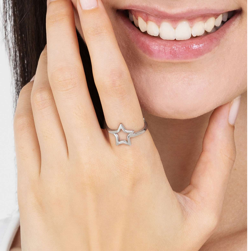 Anello-donna-Luca-Barra-con-Stella-ANK310
