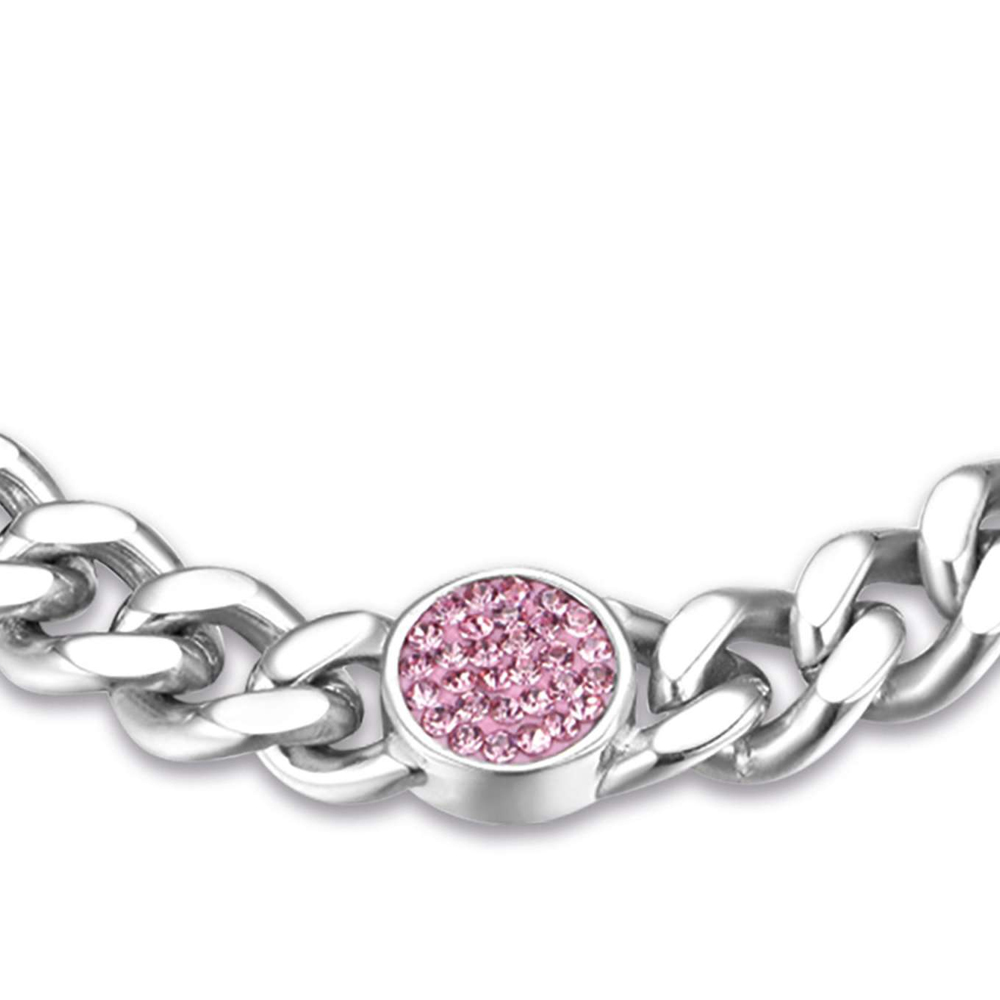 Bracciale-donna-Luca-Barra-con-Cristallo-Rosa-BK2202