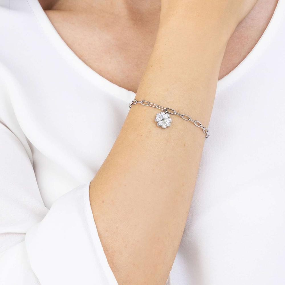 Bracciale-donna-Luca-Barra-con-Quadrifoglio-BK2197 Bracciale donna Luca Barra con Quadrifoglio BK2197