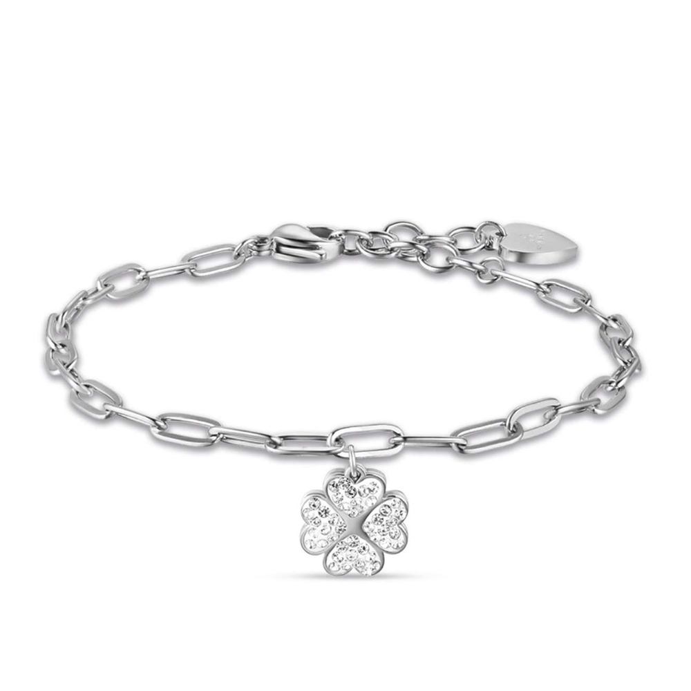 Bracciale-donna-Luca-Barra-con-Quadrifoglio-BK2197 Bracciale donna Luca Barra con Quadrifoglio BK2197