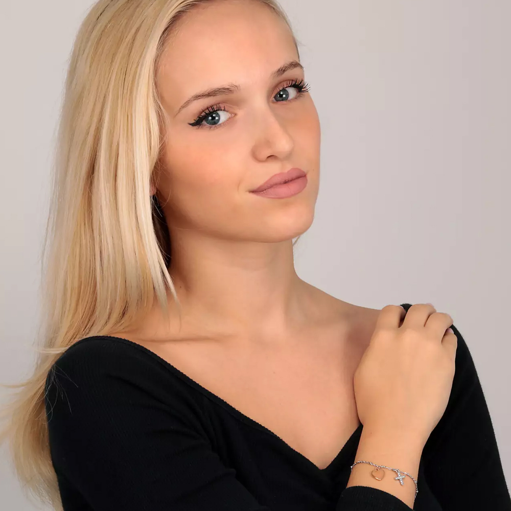 Morellato PASSIONI Bracciale Donna In Acciaio Con Cristalli - Modello SAUN16, Elegante Gioiello Con Chiusura A Moschettone