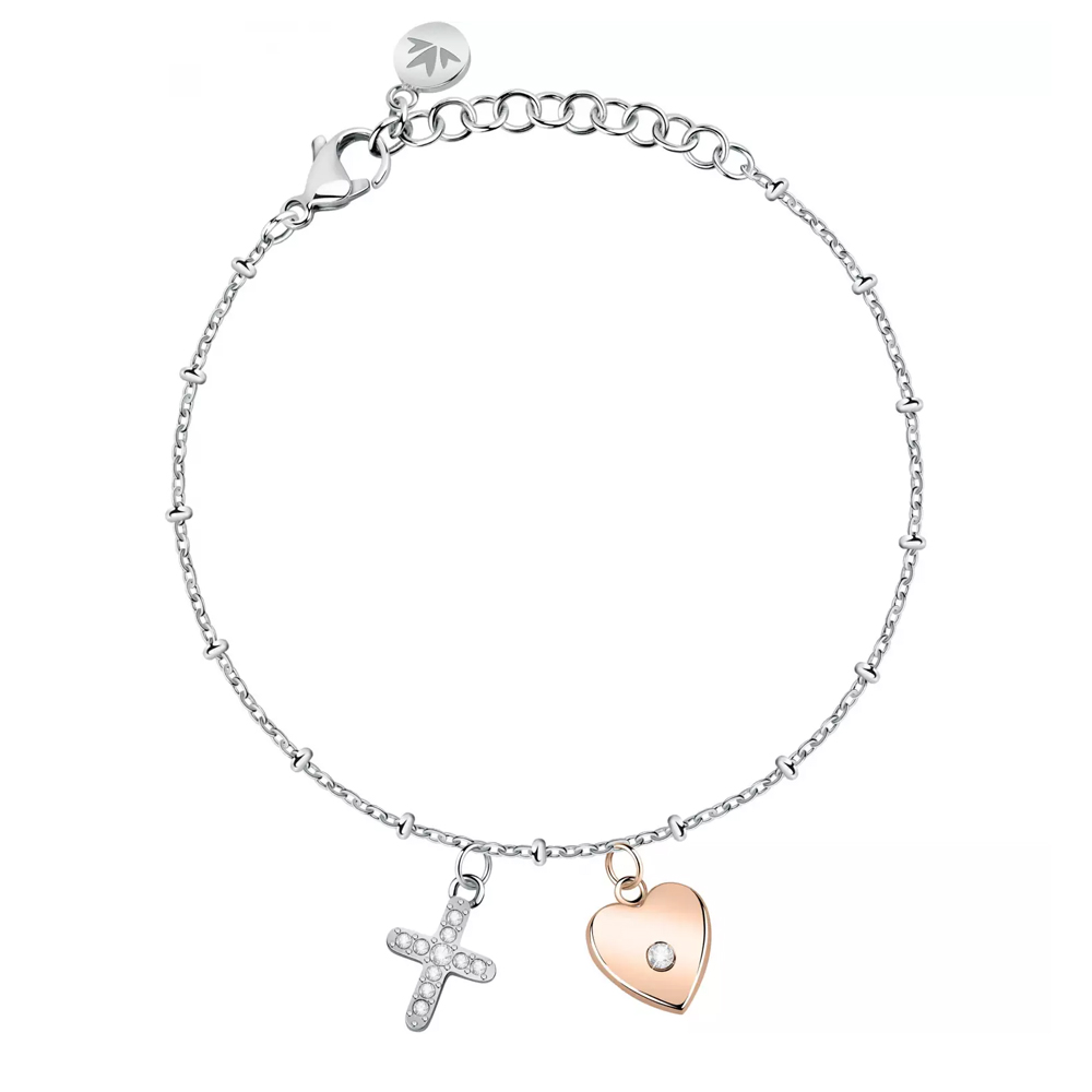 Bracciale-donna-Morellato-Passioni-con-Croce-e-Cuore-SAUN14 Bracciale donna Morellato Passioni con Croce e Cuore SAUN14