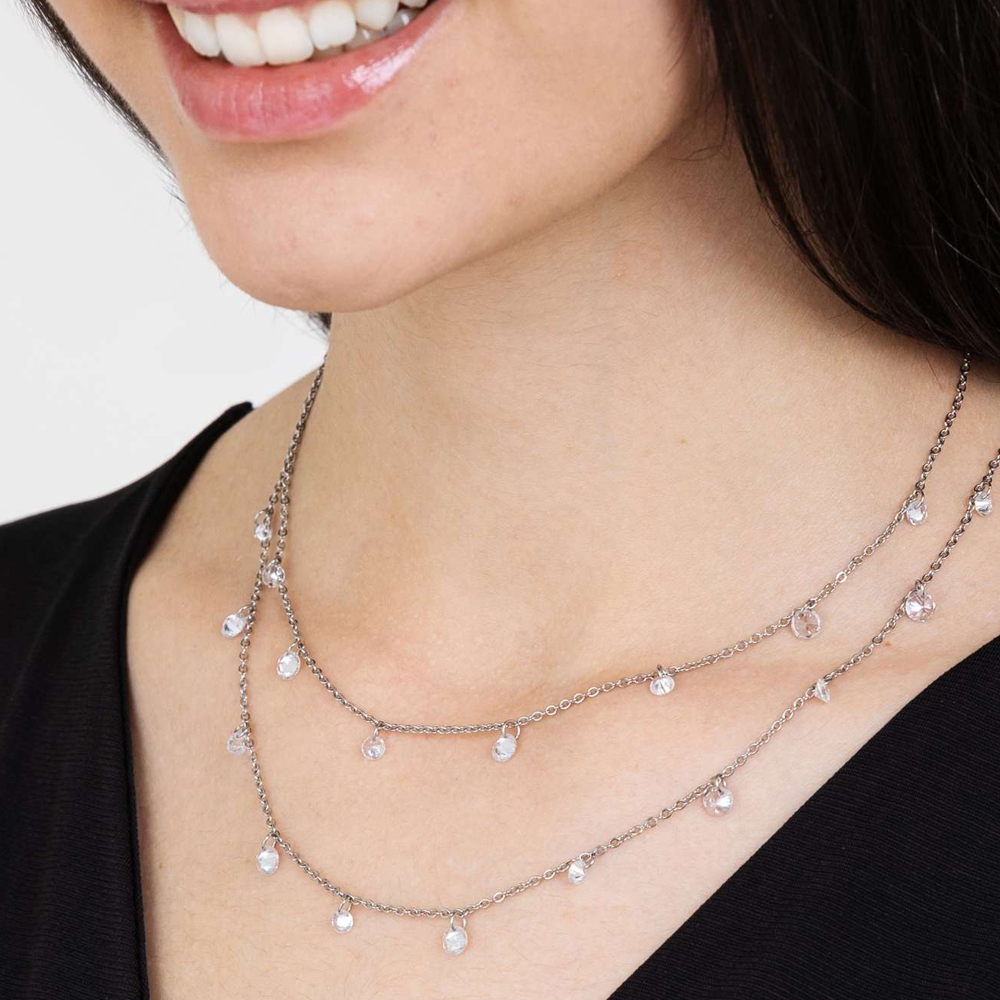 Collana-donna-Luca-Barra-con-Cristalli-Bianchi-CK1603