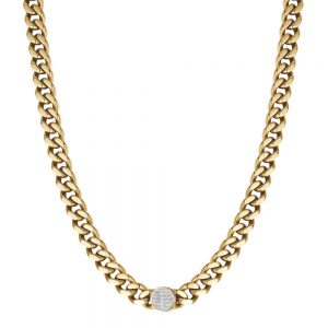 Collana donna Luca Barra con Cristalli Bianchi CK1630