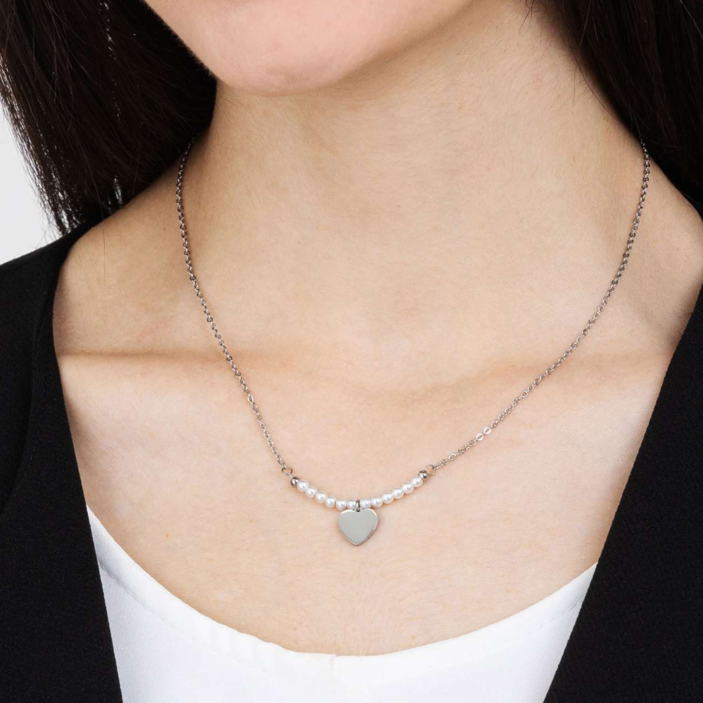 Collana-donna-Luca-Barra-con-Cuore-CK1615 Collana donna Luca Barra con Cuore CK1615