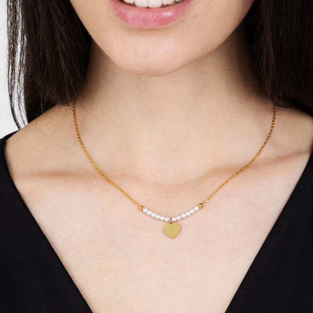 Collana-donna-Luca-Barra-con-Cuore-CK1618 Collana donna Luca Barra con Cuore CK1618