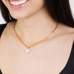 Collana donna Luca Barra con Cuore CK1626