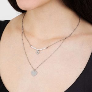 Collana donna Luca Barra con Cuori CK1611