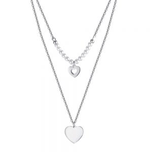 Collana donna Luca Barra con Cuori CK1611