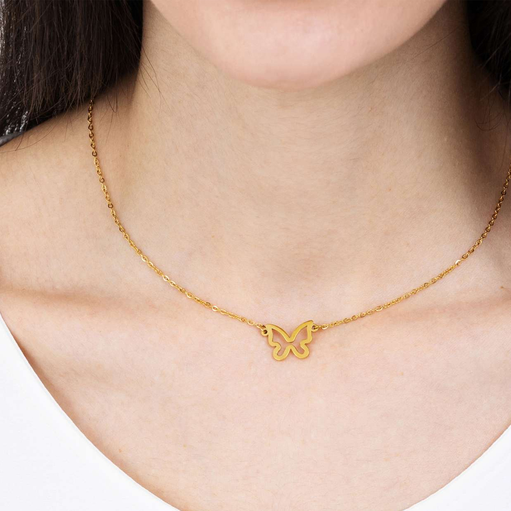 Collana-donna-Luca-Barra-con-Farfalla-CK1610