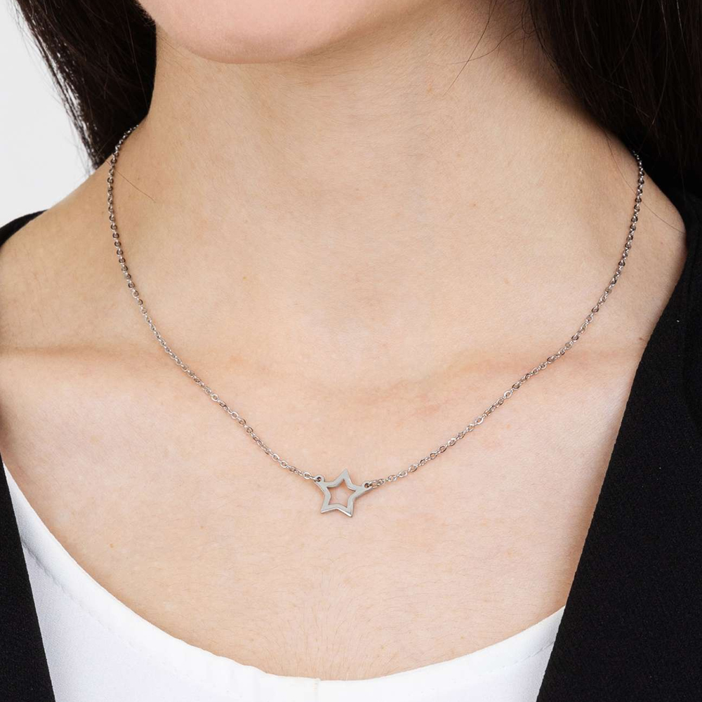 Collana-donna-Luca-Barra-con-Stella-CK1606 Collana donna Luca Barra con Stella CK1606