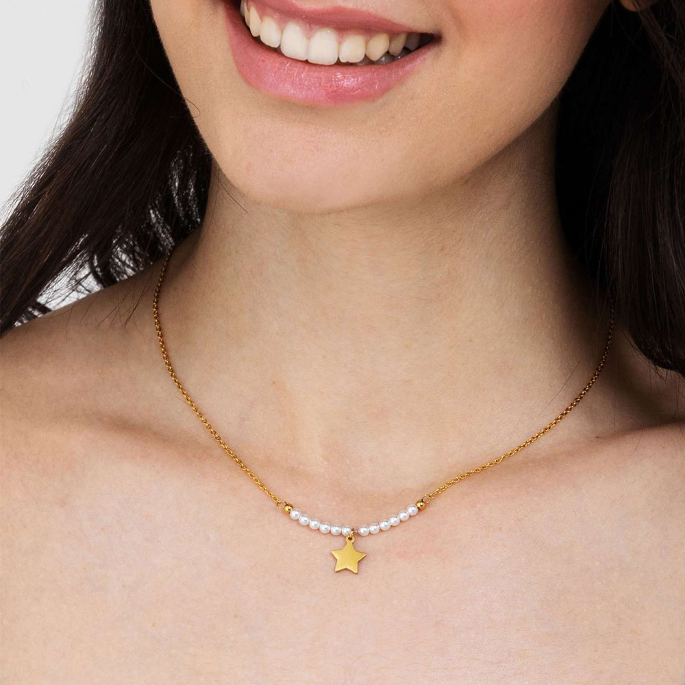Collana-donna-Luca-Barra-con-Stella-CK1619 Collana donna Luca Barra con Stella CK1619