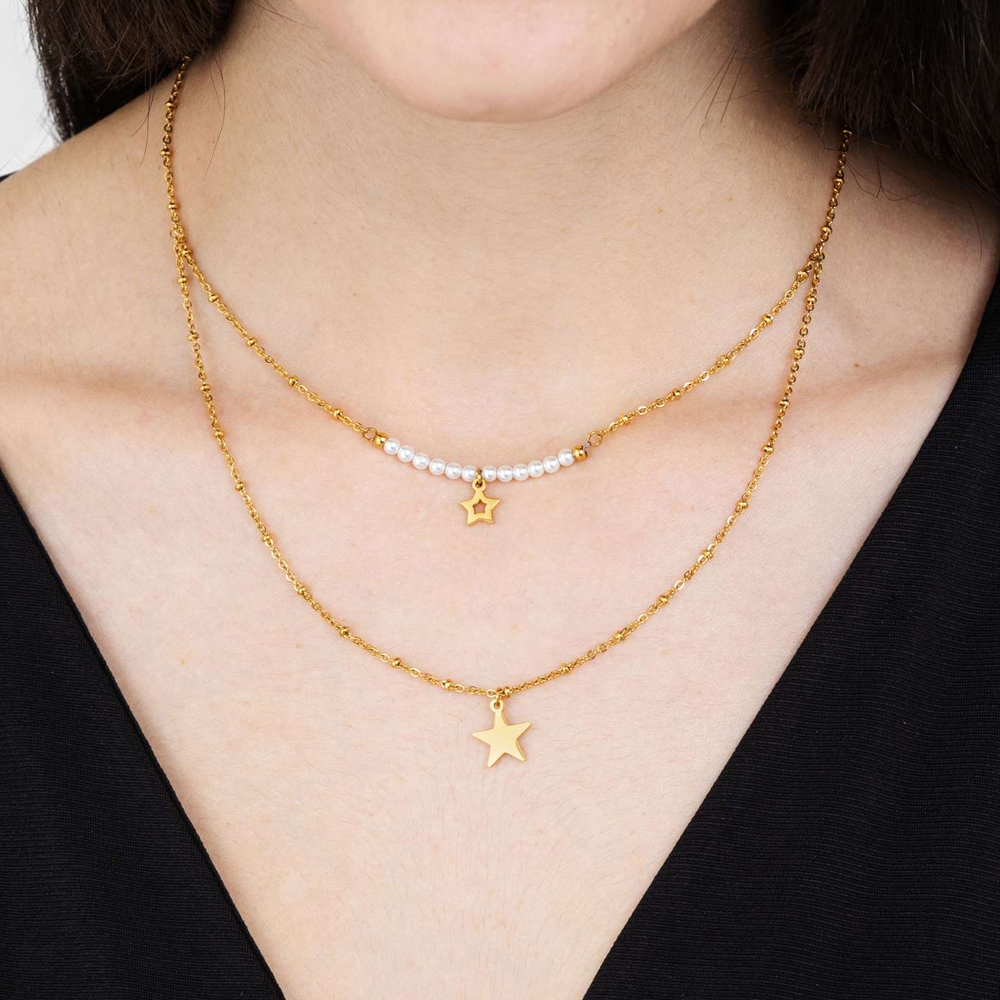 Collana-donna-Luca-Barra-con-Stelle-CK1614