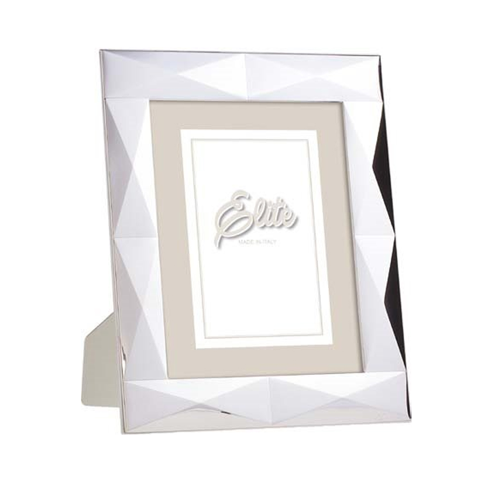 Cornice-First-Class-in-argento-bilaminato-Diamanti-E6421-18B Cornice First Class in argento bilaminato Diamanti E6421-18B