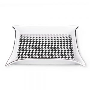 Svuotatasche Pied de Poule Platino Henriette D17402