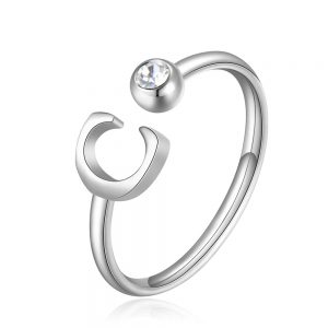 Anello donna S’agapo’ Click Lettera C SCK174