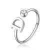 Anello donna S’agapo’ Click Lettera D SCK175