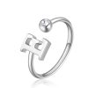 Anello donna S’agapo’ Click Lettera E SCK176