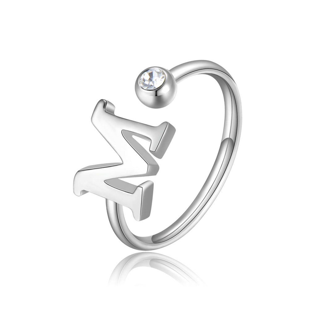 Anello-donna-S'agapo'-Click-Lettera-M-SCK184 Anello donna S’agapo’ Click Lettera M SCK184