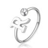 Anello donna S’agapo’ Click Lettera R SCK188