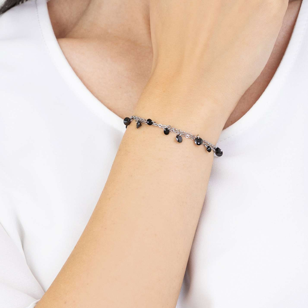 Bracciale-donna-Luca-Barra-con-Cristalli-Neri-BK2139