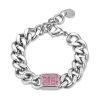 Bracciale donna Luca Barra con Cristalli Rosa BK2204