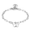 S'Agapõ Bracciale Donna in Acciaio con Simbolo Farfalla | Collezione Click - SCK210