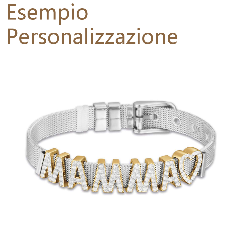 Bracciale-donna-personalizzabile-Luca-Barra-BK2206